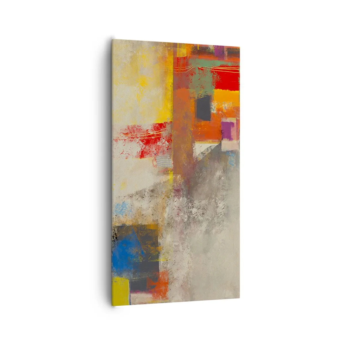 Schilderen op canvas - Kleur geometrie - 65x120 cm