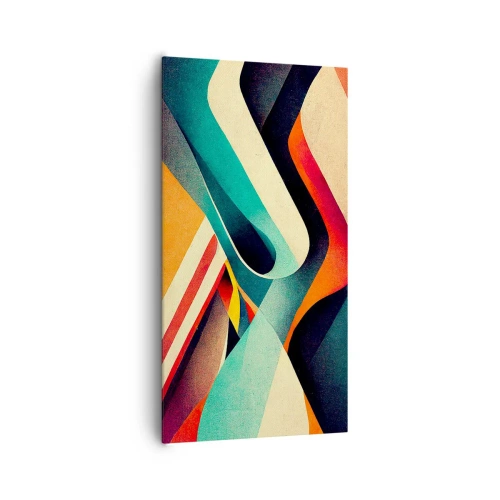 Schilderen op canvas - Intensieve compositie - 65x120 cm