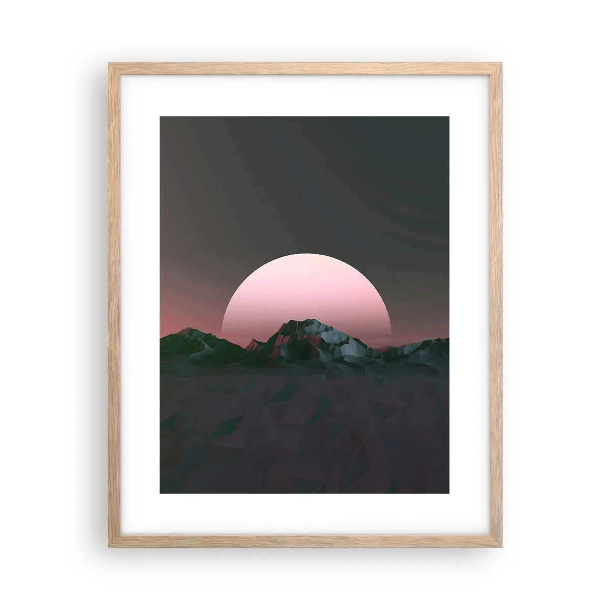 Een poster in een licht eiken lijst - In een naburig sterrenstelsel - 40x50 cm