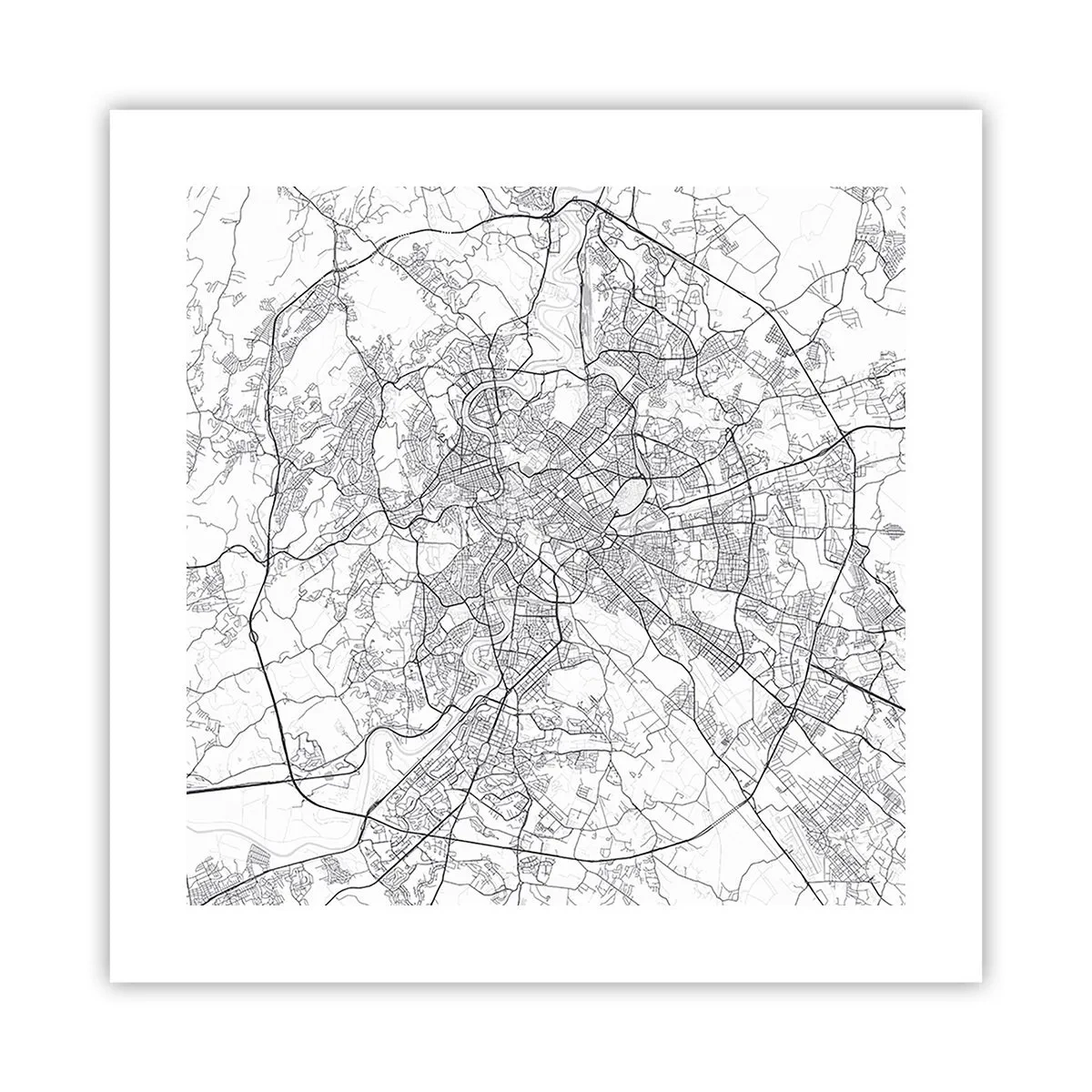 Poster - Romeinse cirkel - 40x40 cm