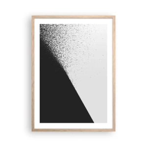 Een poster in een licht eiken lijst - Steeds sneller, meer en meer - 50x70 cm
