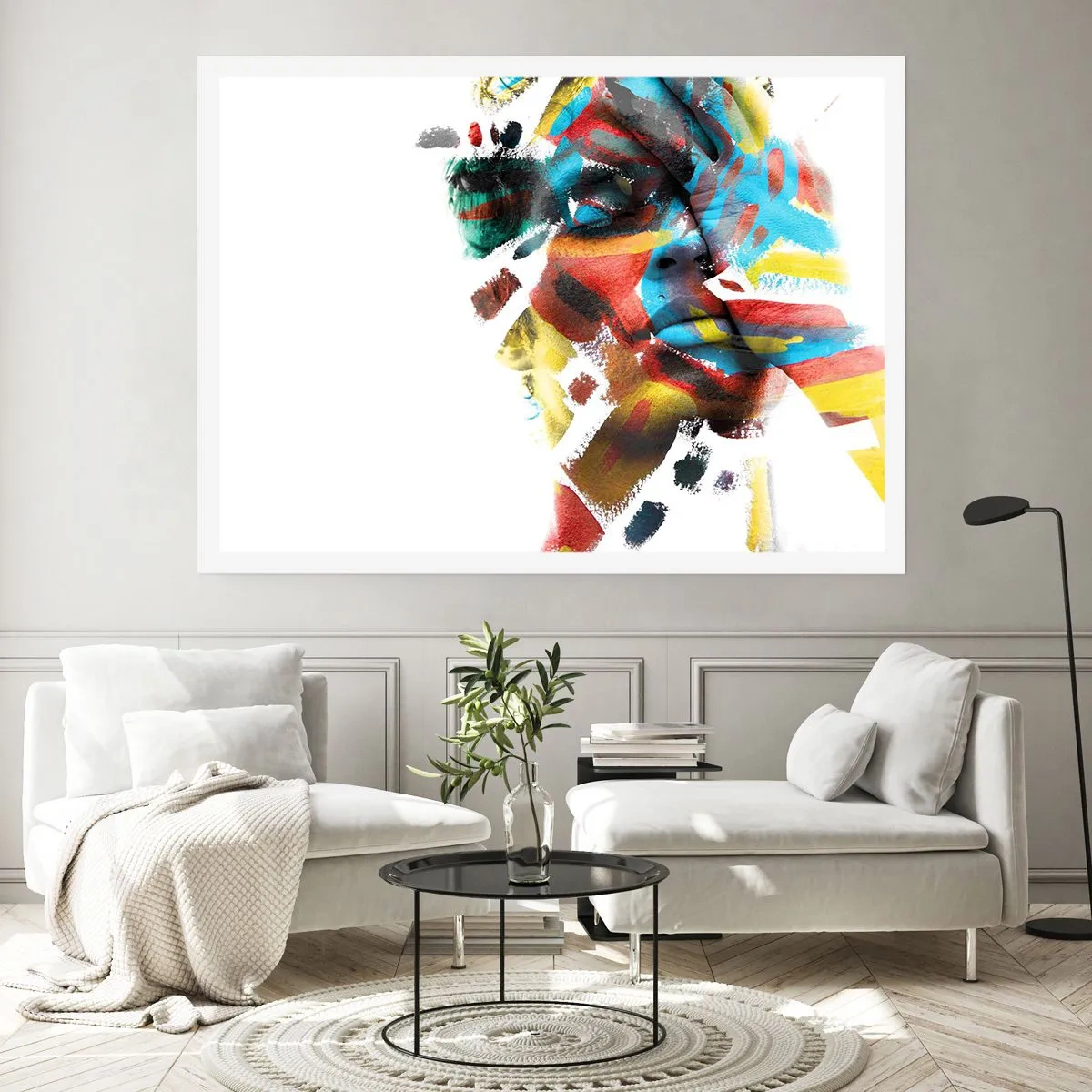 Poster - Een kleurrijke persoonlijkheid - 91x61 cm