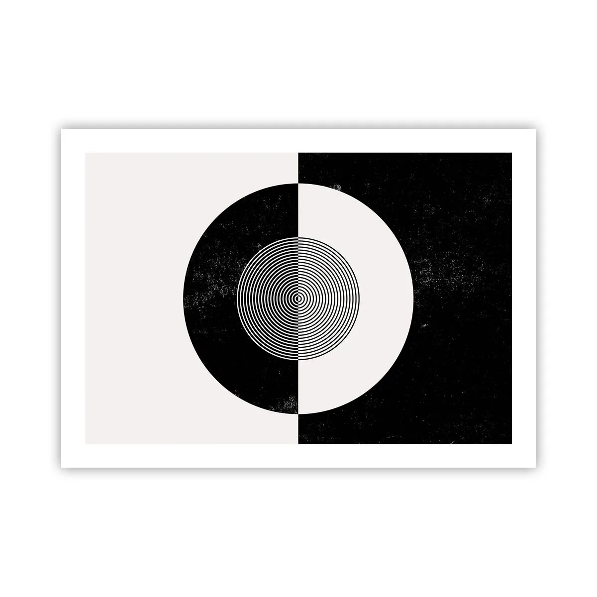 Poster - Harmonie in zwart-wit - 70x50 cm
