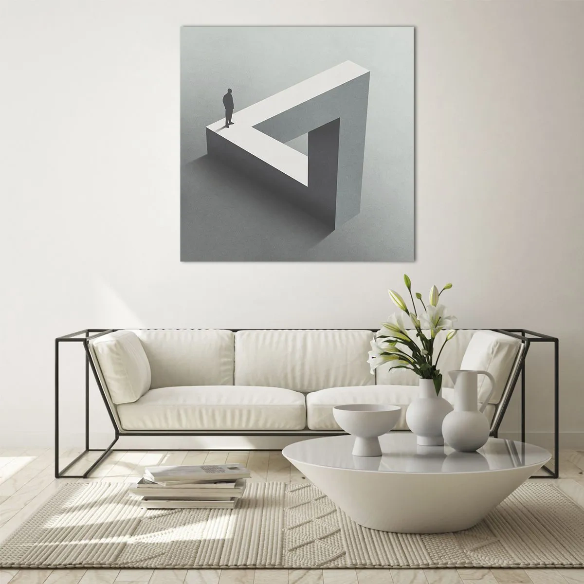 Schilderen op glas - Maar het is toch mogelijk - 30x30 cm