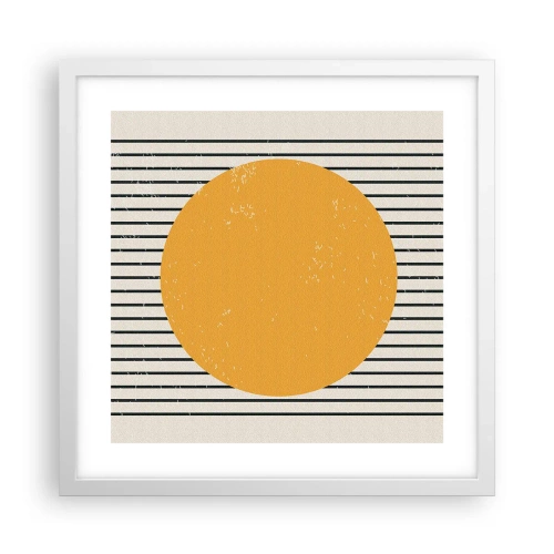 Poster in een witte lijst - De kracht van eenvoud - 40x40 cm