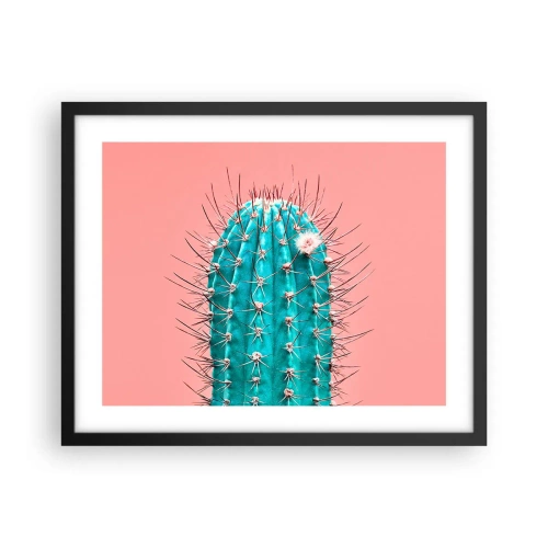 Poster in een zwarte lijst - Kijk gewoon - 50x40 cm