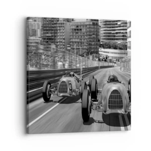 Schilderen op canvas - Lang geleden in Monte Carlo - 30x30 cm