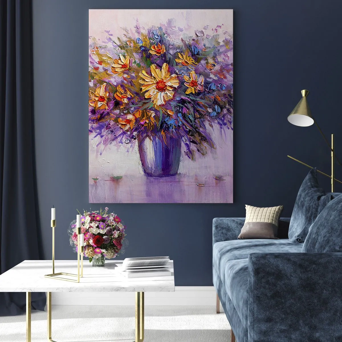 Schilderen op glas - Het ruikt zoet, ziet er zoet uit - 50x70 cm