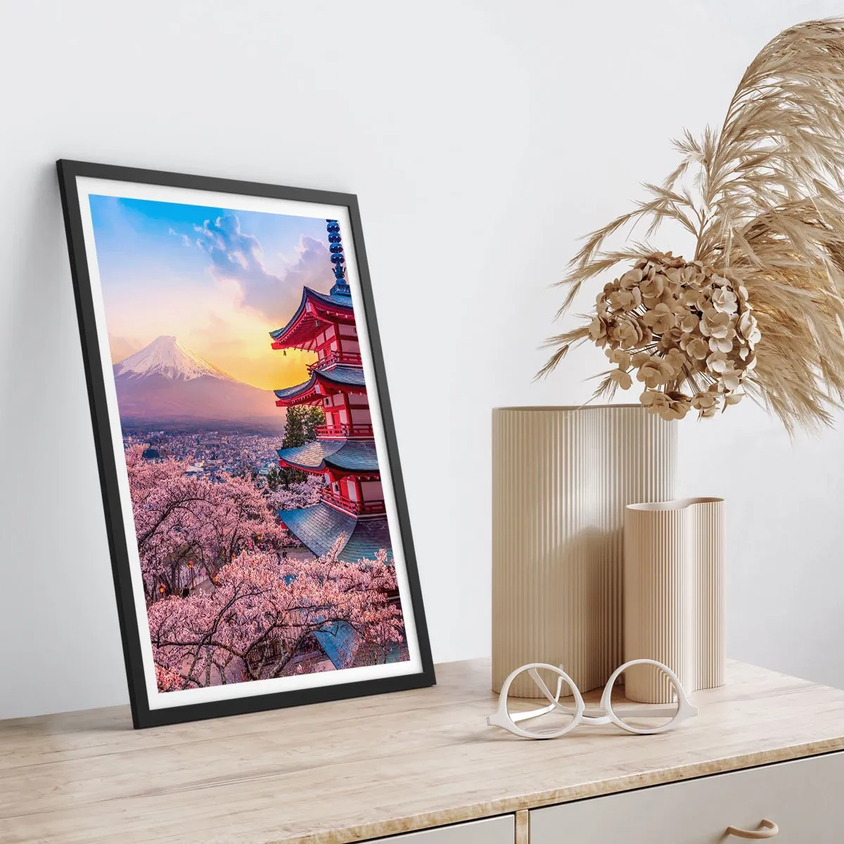 Poster in een zwarte lijst - De essentie van de Japanse geest - 30x40 cm