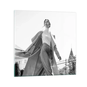 Schilderen op glas - Ga je mee? - 30x30 cm