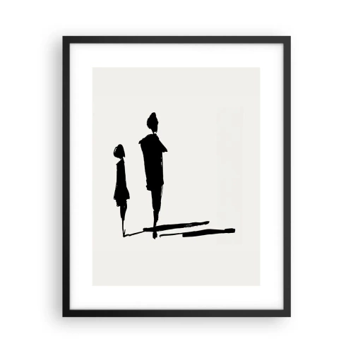 Poster in een zwarte lijst - Zeker samen? - 40x50 cm