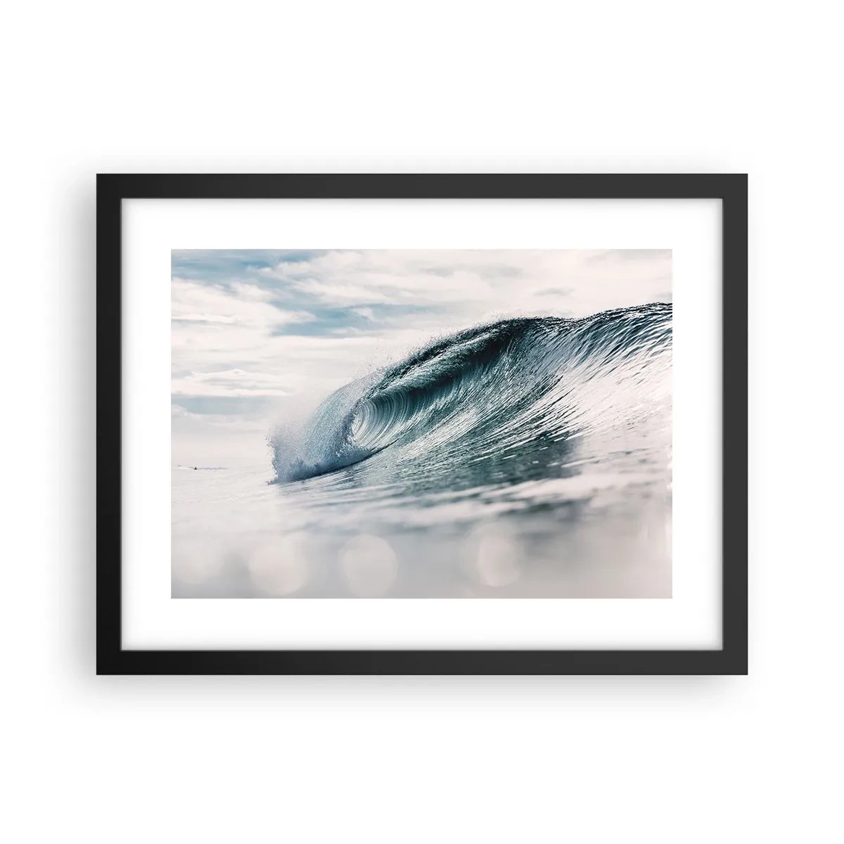 Poster in een zwarte lijst - Waterpiek - 40x30 cm