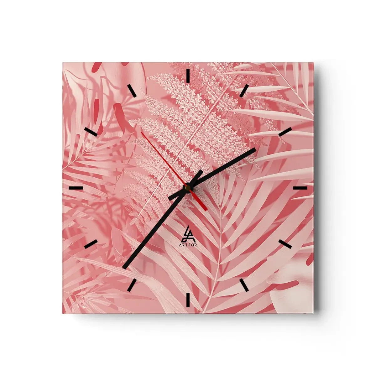 Wandklok - Klok - Roze concept - 40x40 cm