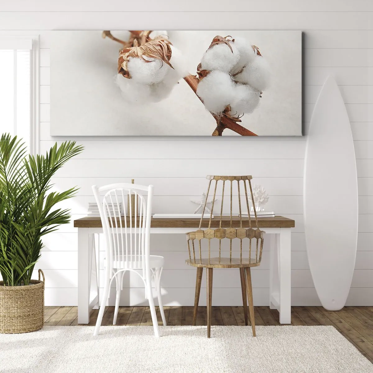 Schilderen op canvas - Gewoon een knuffel - 100x40 cm