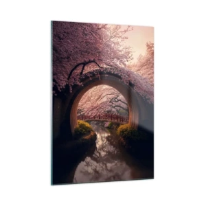 Schilderen op glas - Japanse lente - 50x70 cm