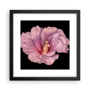 Poster in een zwarte lijst - Recht in het hart - 30x30 cm