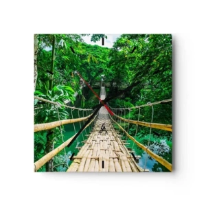 Wandklok - Klok - Apenbrug over de green - 30x30 cm