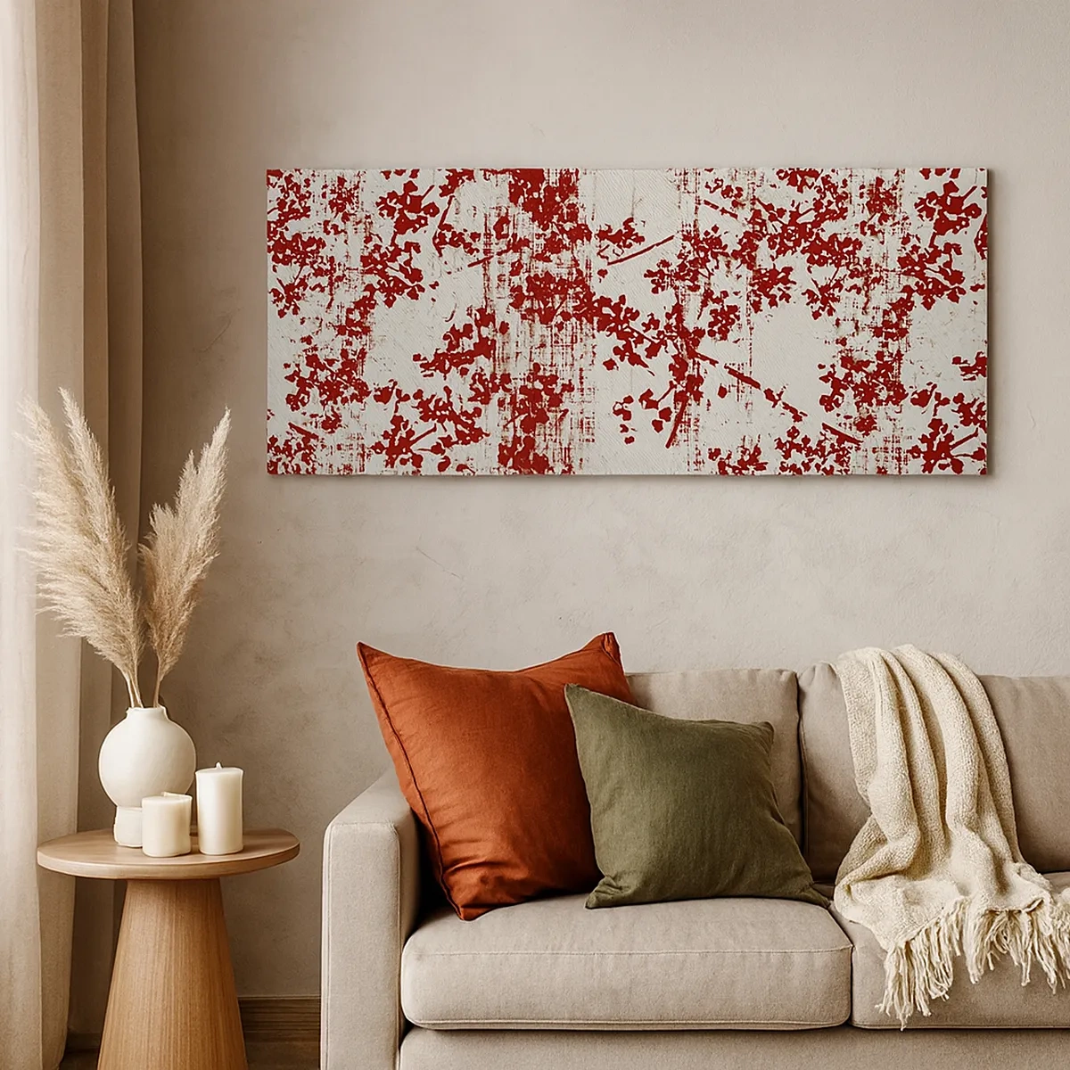 Schilderen op canvas - Zoals oud calico - 30x30 cm