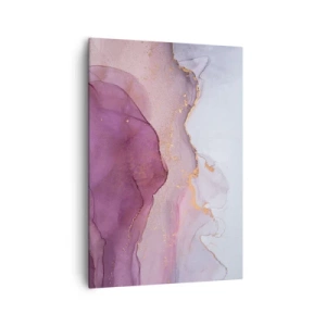 Schilderen op canvas - Lila en paarse golven - 70x100 cm