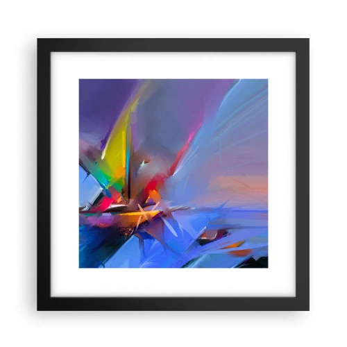 Poster in een zwarte lijst - Propellers als een vogel - 30x30 cm