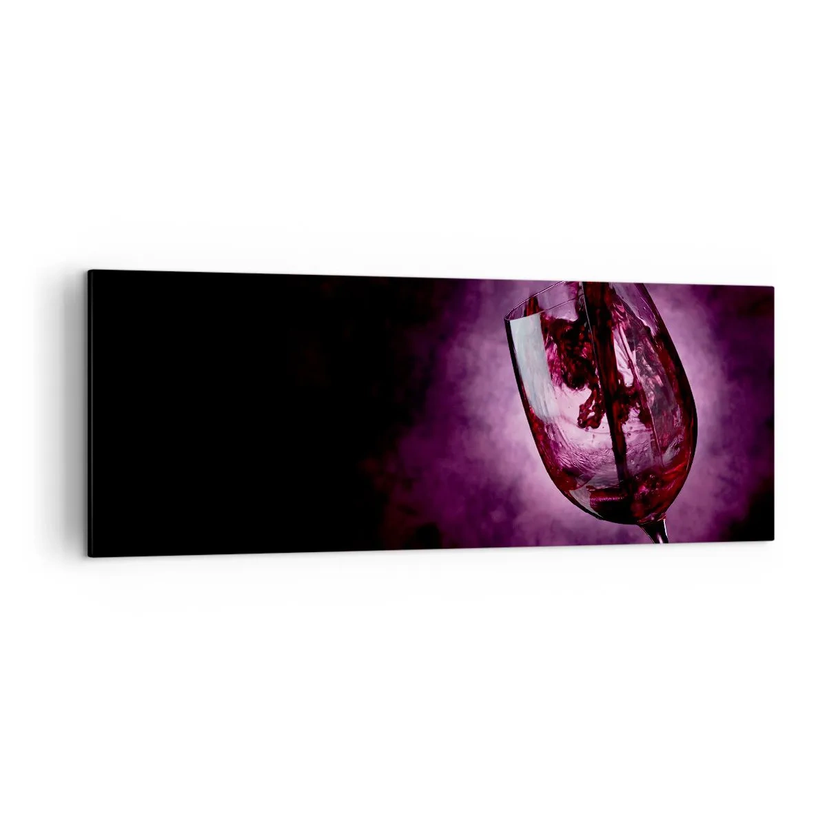 Schilderen op canvas - Scharlaken? Karmijn? Nee, robijn. - 140x50 cm