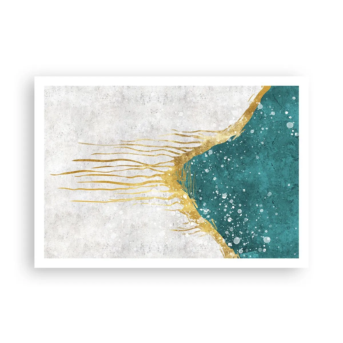 Poster - Gouden vloed - 100x70 cm