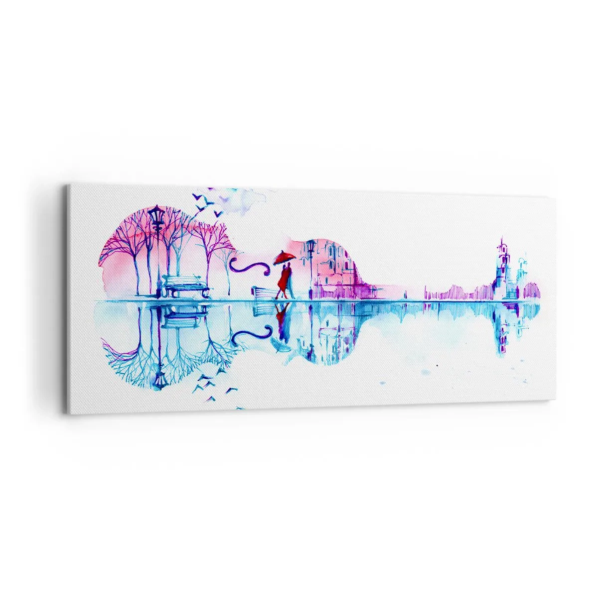 Schilderen op canvas - Ik zal je wat regencantussen brengen - 120x50 cm