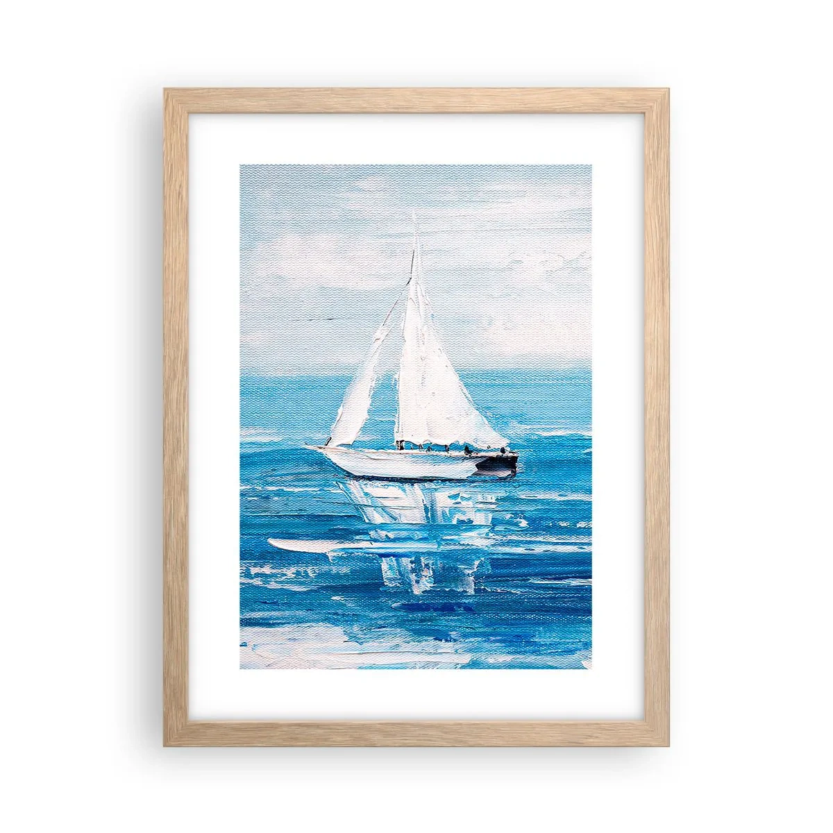 Een poster in een licht eiken lijst - Met een vriend aan mijn zijde - 30x40 cm