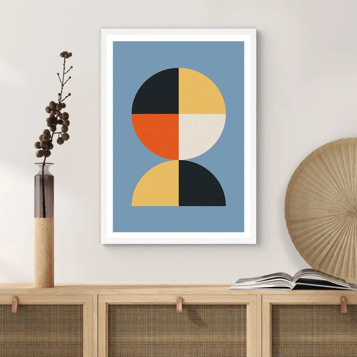 Poster in een witte lijst - Kijk en tel - 61x91 cm