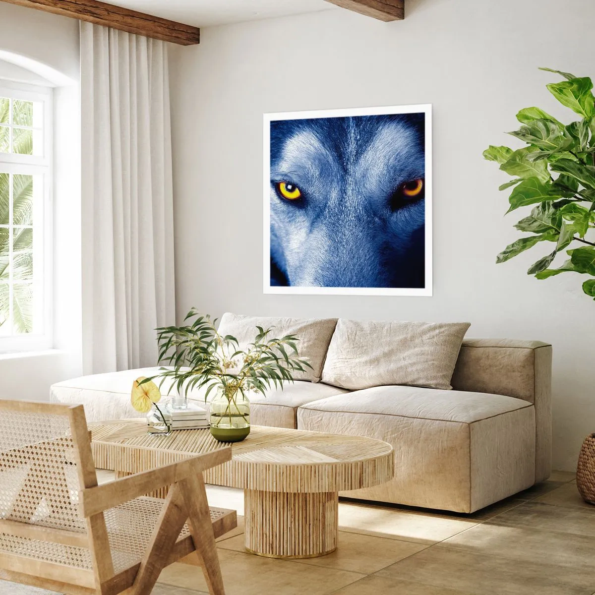 Poster - Betoverende look - 60x60 cm