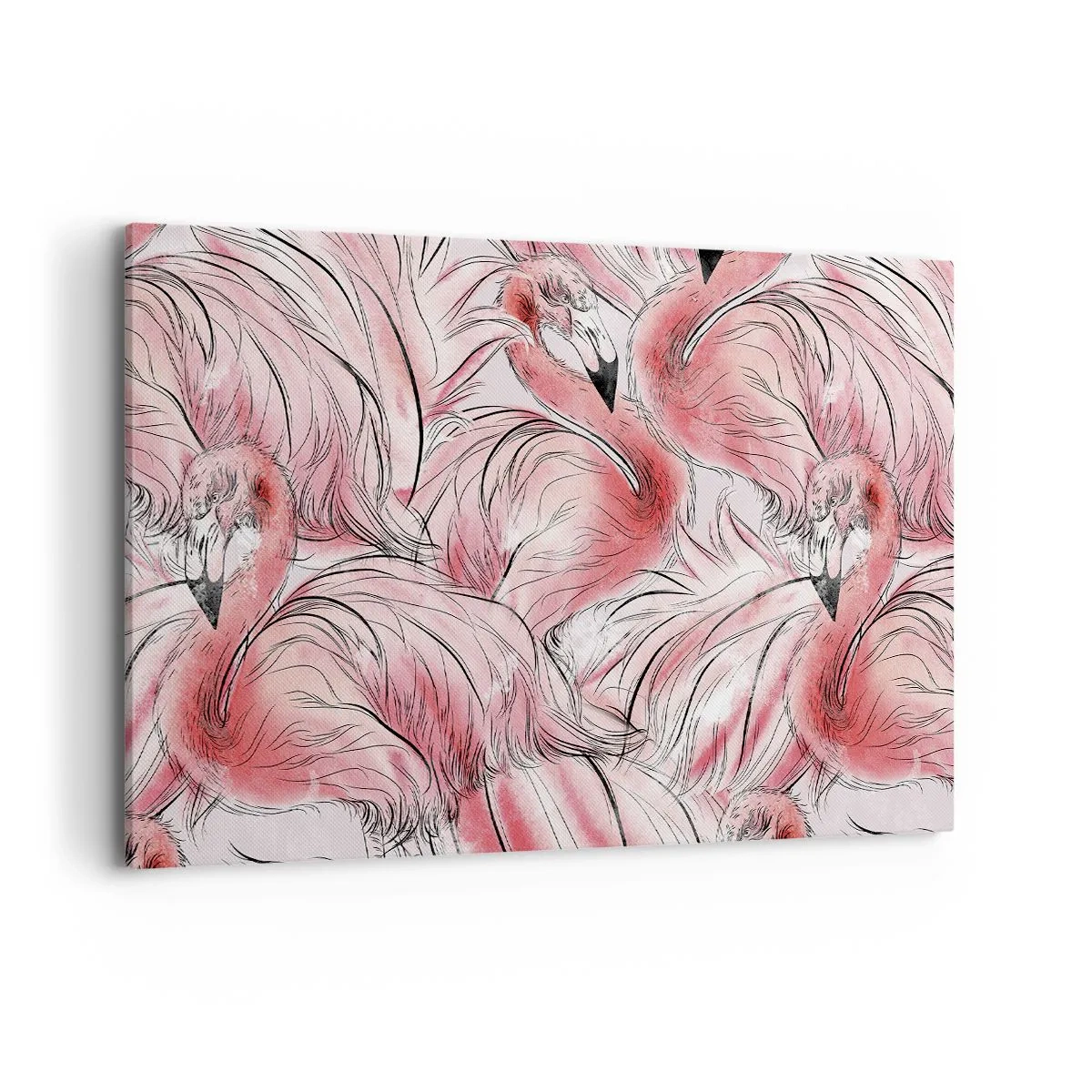 Schilderen op canvas - Vogelcorps de ballet - 120x80 cm