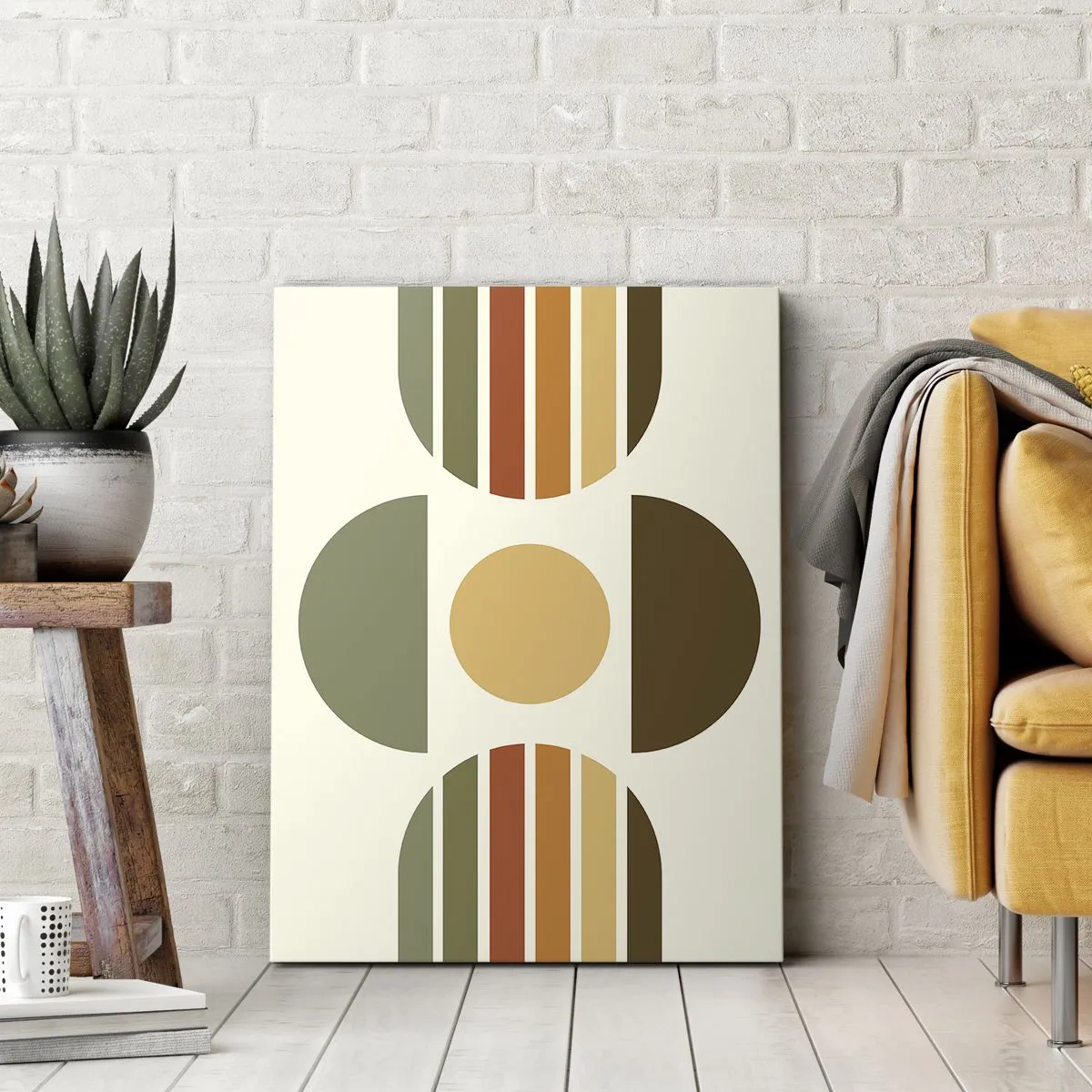 Schilderen op canvas - In aardetinten - 70x100 cm