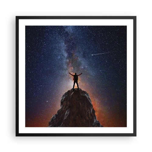 Poster in een zwarte lijst - De Kracht is bij mij! - 60x60 cm