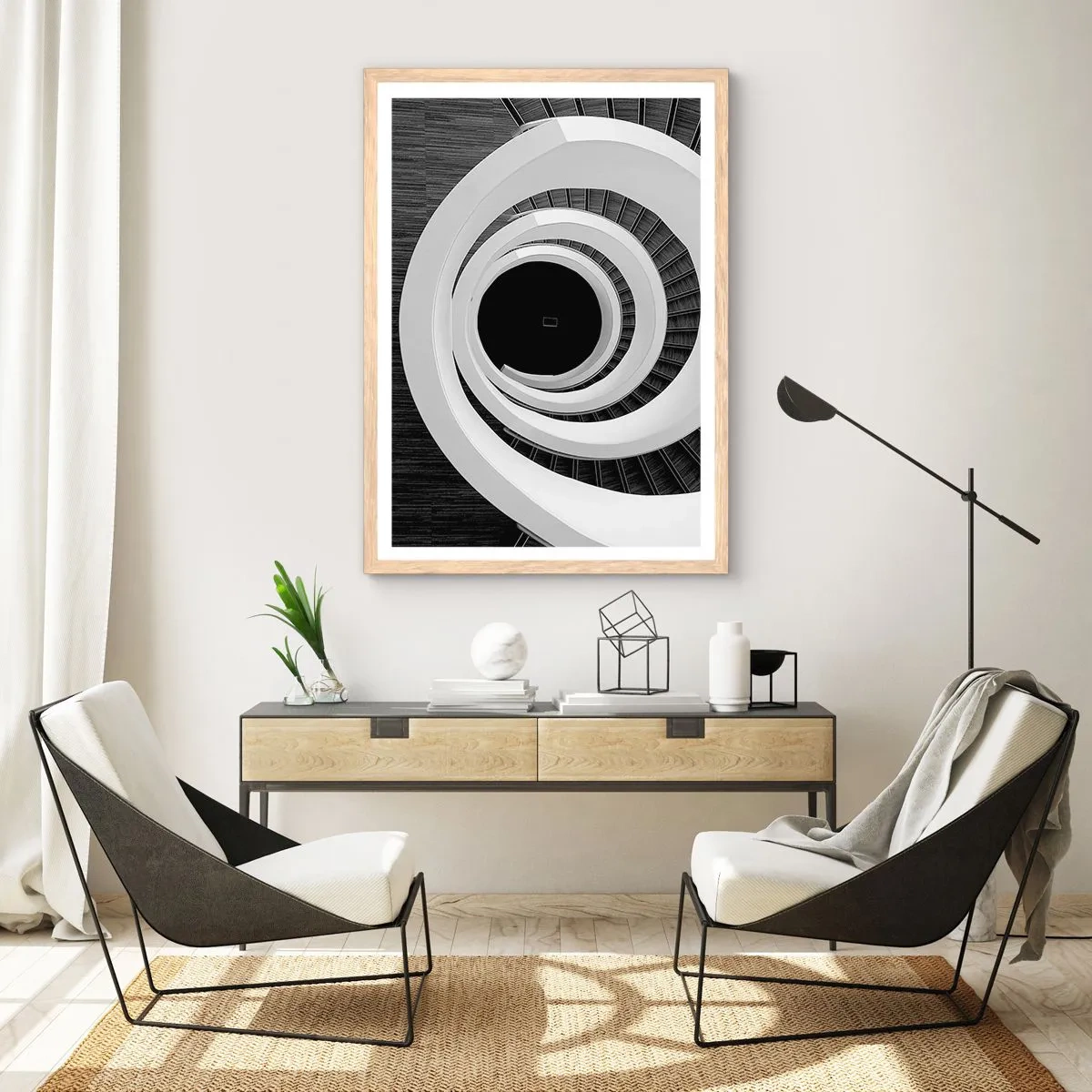 Een poster in een licht eiken lijst - Tot de kern van de zaak - 70x100 cm