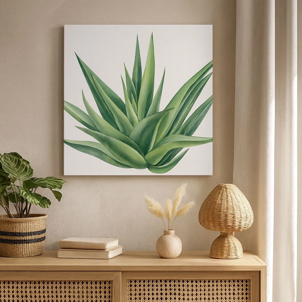 Schilderen op canvas - Groen – kracht – leven - 30x30 cm