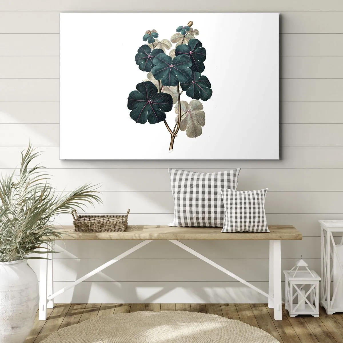 Schilderen op canvas - Uit het oude herbarium - 70x50 cm