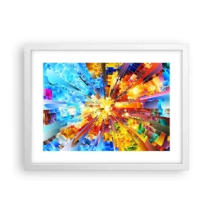 Poster in een witte lijst - In medias res - 40x30 cm