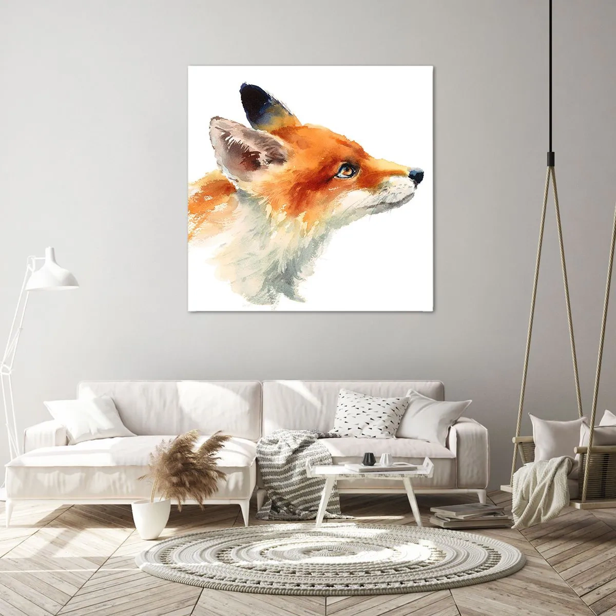 Schilderen op canvas - Je kunt nooit voorzichtig genoeg zijn - 40x40 cm