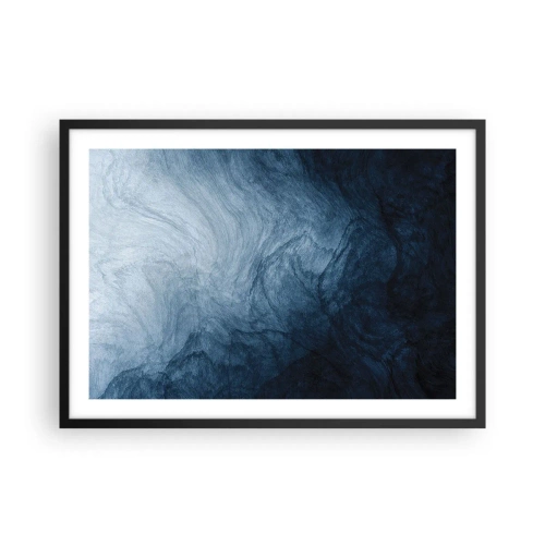 Poster in een zwarte lijst - diep reiken - 70x50 cm