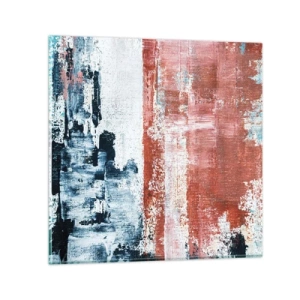 Schilderen op glas - Fifty Fifty abstract - 50x50 cm