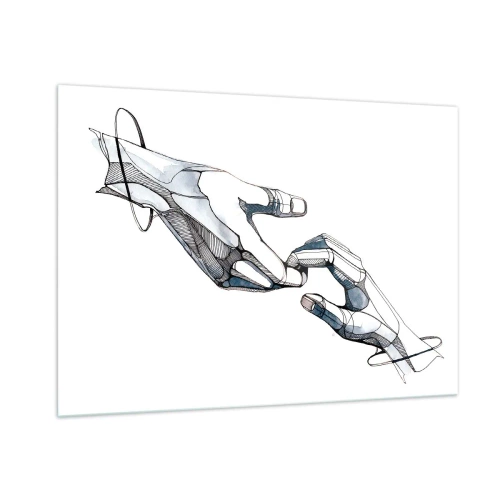 Schilderen op glas - Een goed gebaar - 100x70 cm