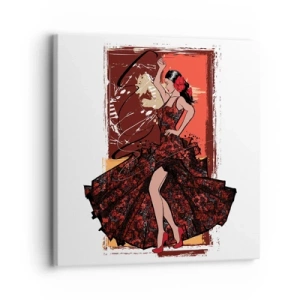 Schilderen op canvas - Op het ritme van het hart - 30x30 cm