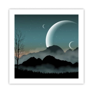 Poster - Carneval in Sterrennacht  - 50x50 cm