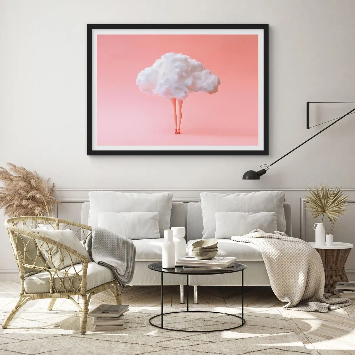 Poster in een zwarte lijst - Zoete belofte - 100x70 cm