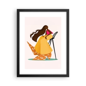 Poster in een zwarte lijst - Fashion is ook leuk - 30x40 cm