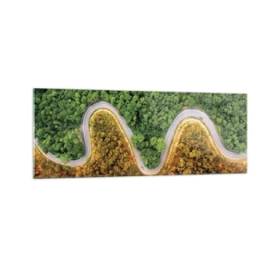 Schilderen op glas - Grenzen en doorbraken - 140x50 cm