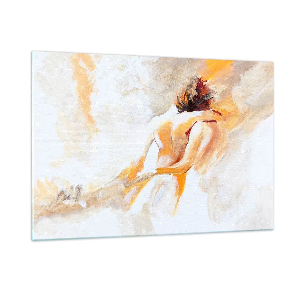 Schilderen op glas - In de lucht van nabijheid - 120x80 cm