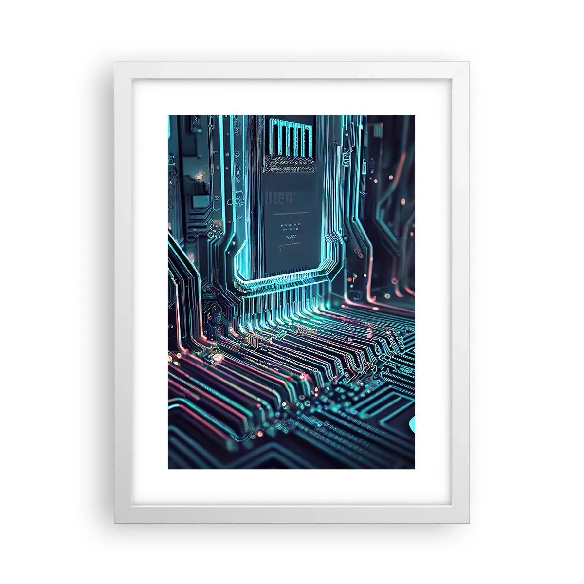 Poster in een witte lijst - Ik ben aan het denken… - 30x40 cm