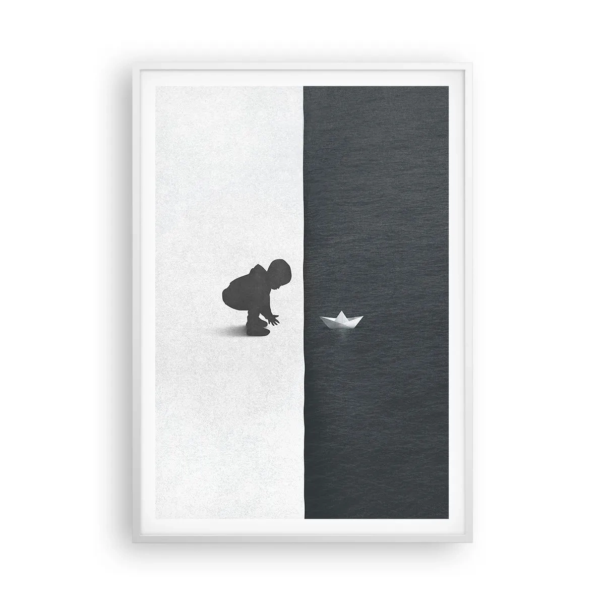 Poster in een witte lijst - Geweldige expeditie - 70x100 cm
