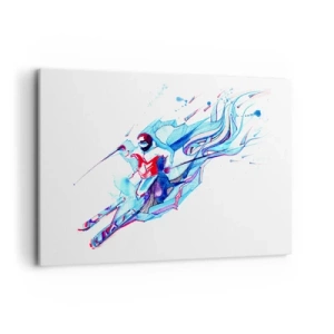 Schilderen op canvas - Gekke rush van vreugde - 100x70 cm